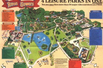 Old Park Maps - TowersTimes - Alton Towers Resort from another point of ...