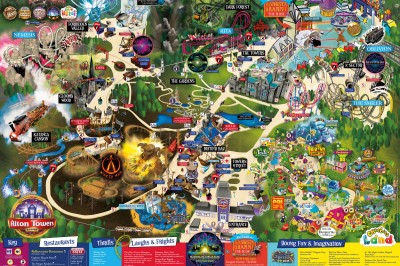 Old Park Maps - TowersTimes - Alton Towers Resort from another point of ...