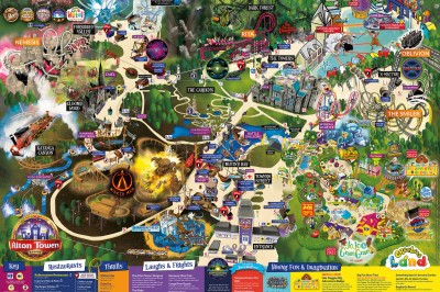 Old Park Maps - Towerstimes - Alton Towers Resort From Another Point Of 